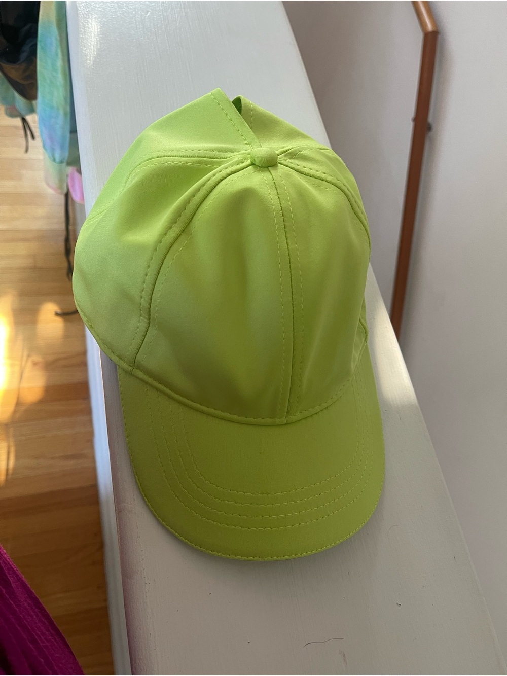 Neon Lime Baseball Ponytail Cap